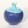 Immagine di vaso scultura Melagrana+ in ceramica colore blue azzurro