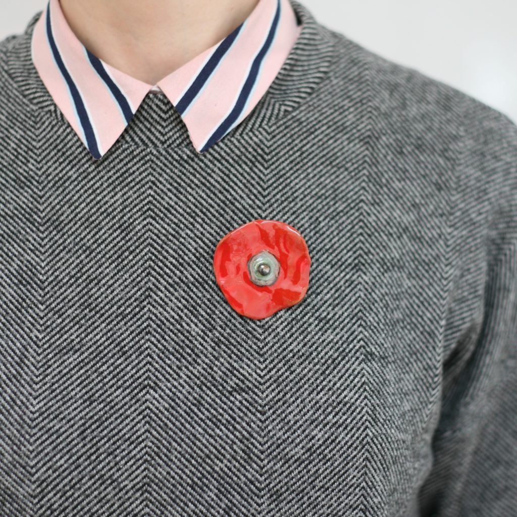 Spilla "papavero" - Gioielli - Spille - Di Crierre Handmade | Su MissHobby - Foto 6