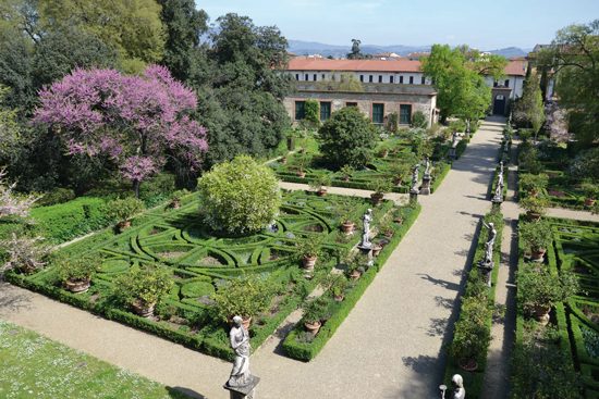 Giardino Corsini visto dall'alto.