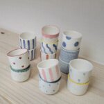 Tazzine in porcellana - cuoricini-rosa-seconda-scelta